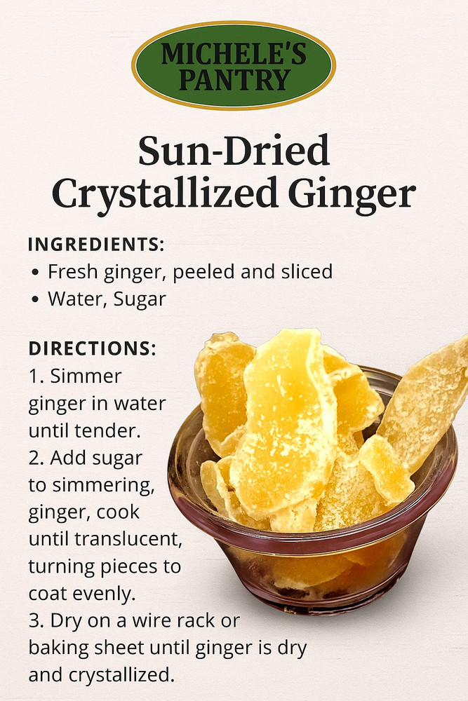 Michele's Pantry Sun Dried Crystalized Ginger 4 lbs.