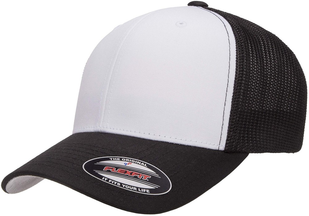 Flexfit Men's one_Size Trucker Cap, Black, Alpha