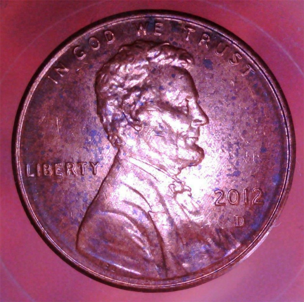 2012 D/D Double Date Penny ERROR 3015 - Ali
