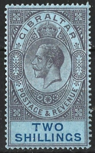 GIBRALTAR KGV 1921-27 2s MULTI SCRIPT W/MK MINT