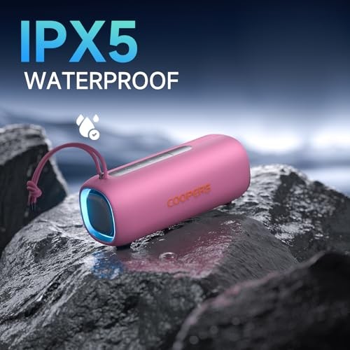 Portable Bluetooth Speaker, Wireless Bluetooth Speaker with Clear Loud Pink