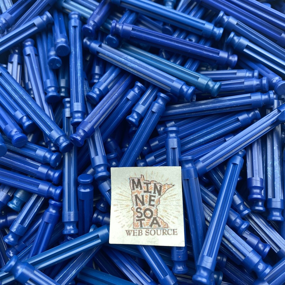 (200) K’NEX Blue 2‑1/4" (2.25") Rods – USED OEM – Standard