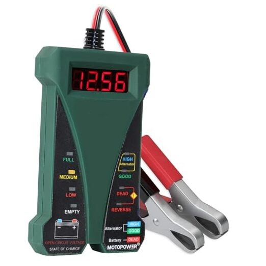 MP0514E 12V Digital Car Battery Tester Voltmeter and Charging System Analyzer