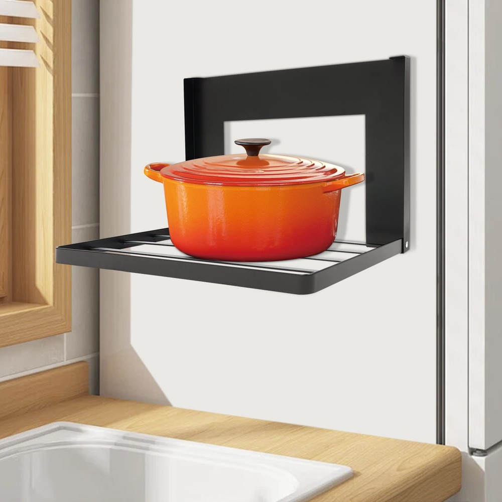 Durable Magnetic Folding Shelf, Magnet Rack Mount on Washing Machine/Fridge