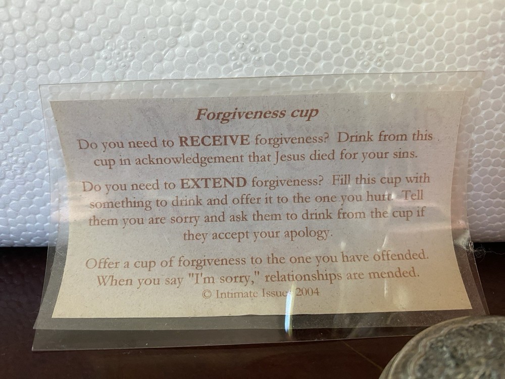 Chalice Silver Plated Personal Forgiveness Cup