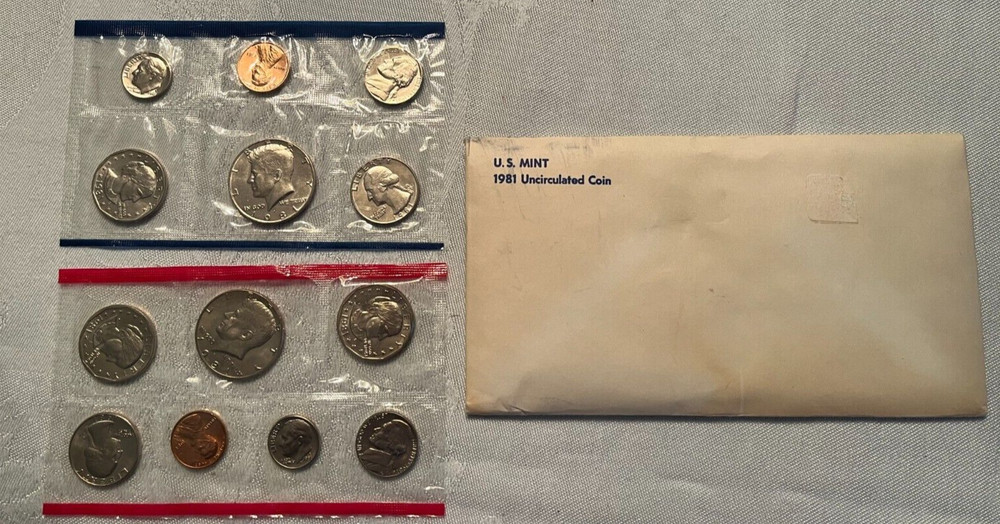 1981 US Mint Set Original Mint Packaging 13 Coins
