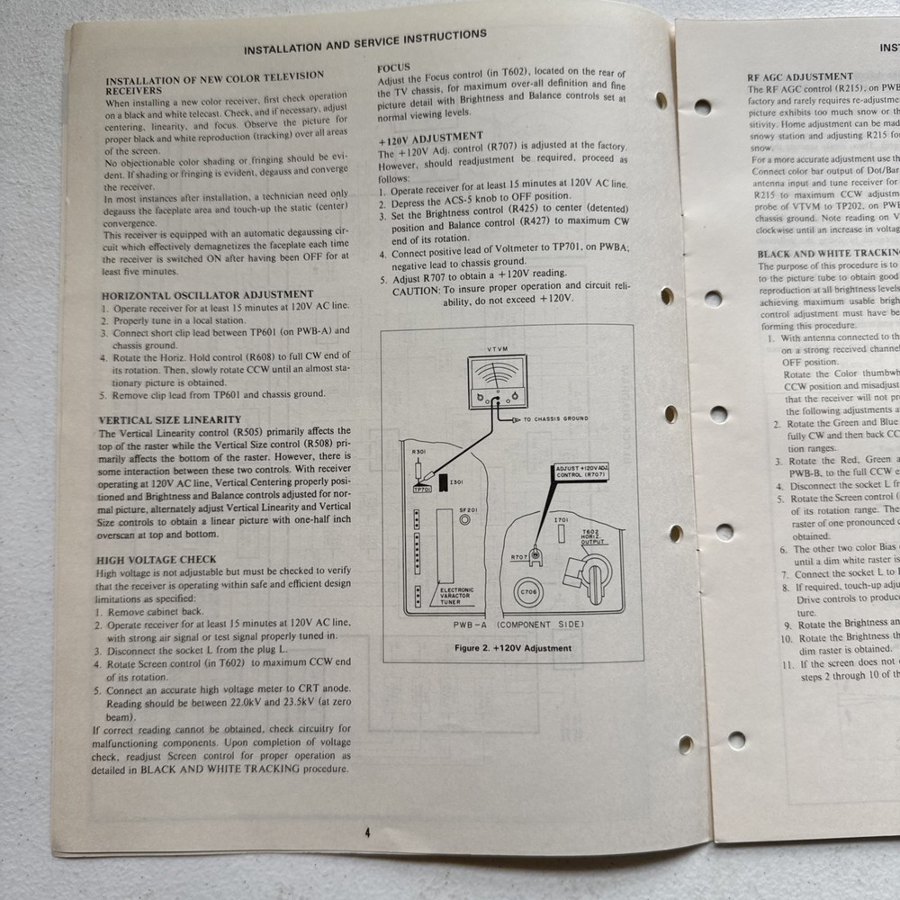 Sharp Electronics Color Television Model C1385 Preliminary Service Information