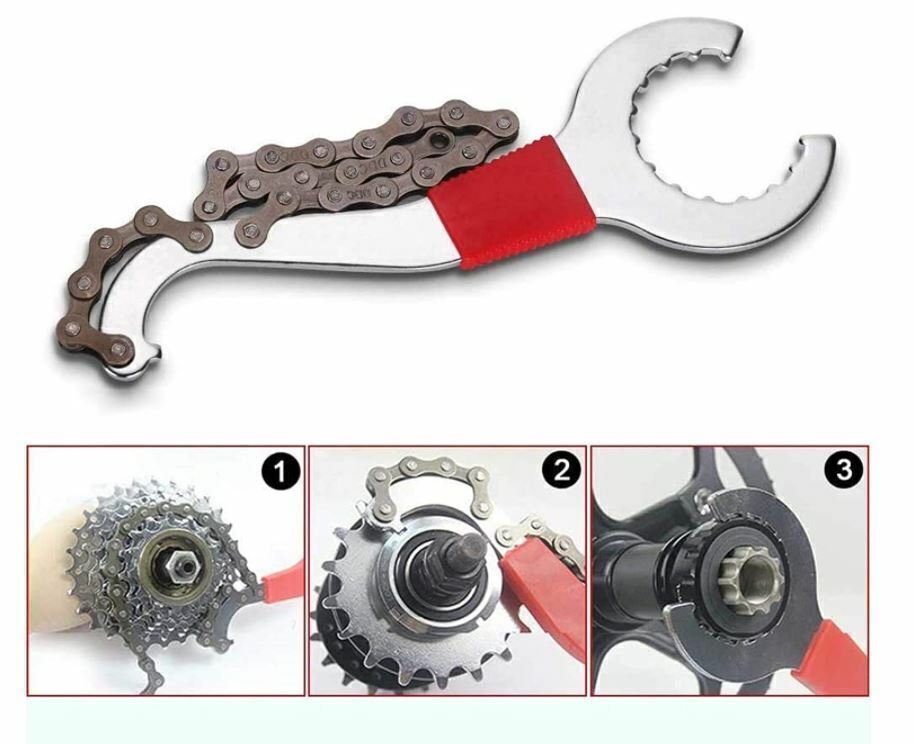 6PCS Set Crank Chain Cutter Extractor Freewheel Puller Cycling Maintenance Tool
