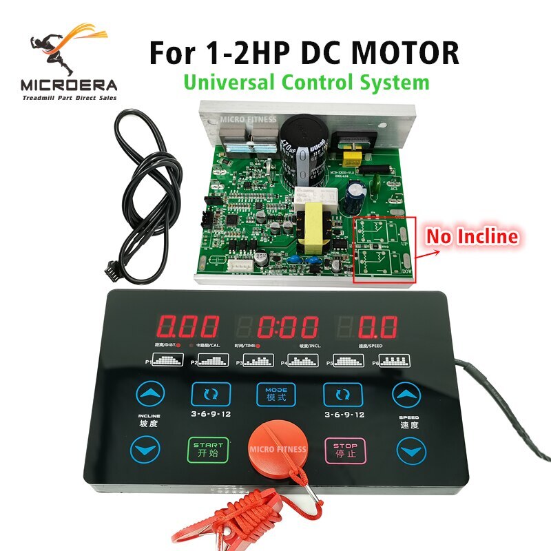 General Use for Repair Treadmill Control Board + Display Panel 1-2.0HP DC Motor