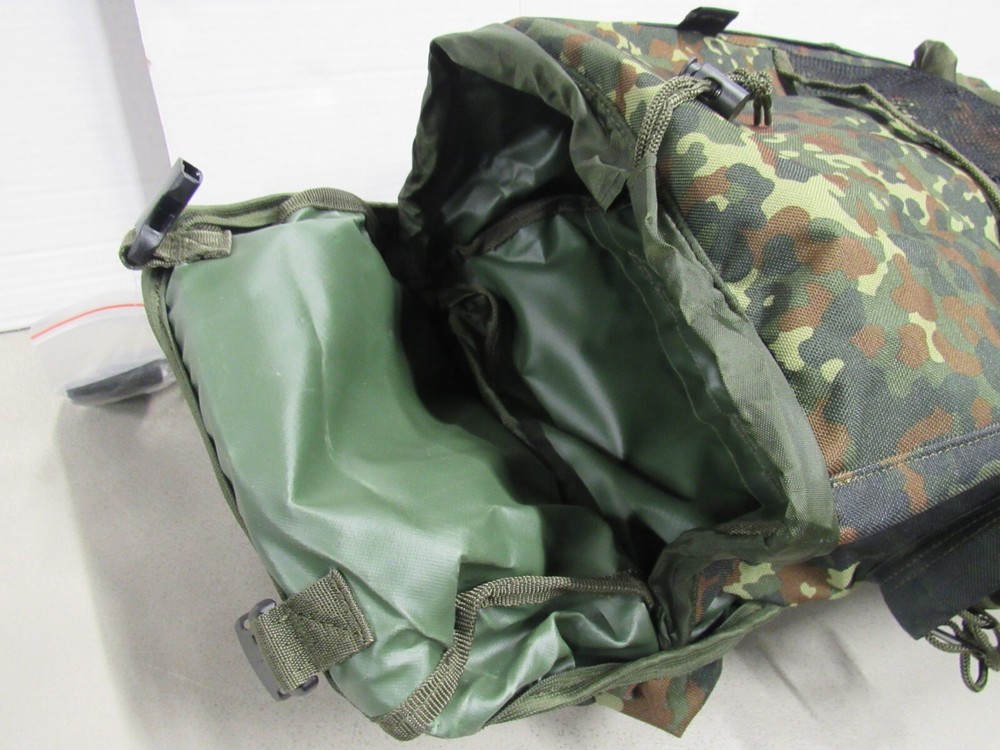STURM Mil-Tec German Flecktarn Camo Pattern Combat Pack Rucksack with Straps