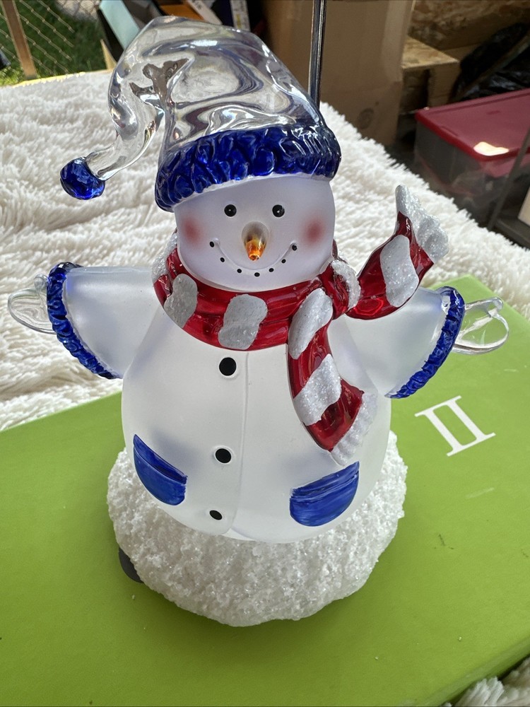 Snowman Tea Light Candle Lamp