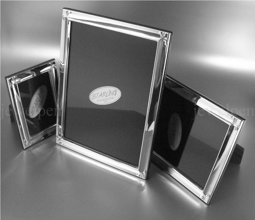 Fleur-De-Lys Elegant Massive Photo Frame 925 Sterling Silver Image Size 6x9