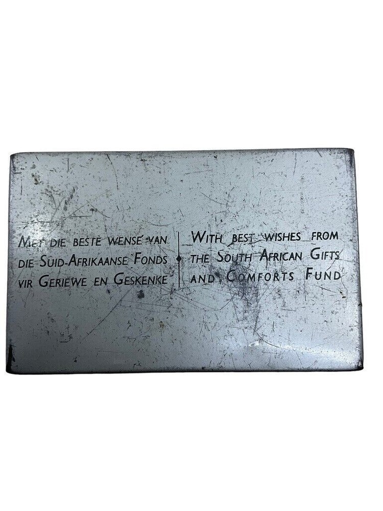 WW2 South African New Years 1945 Tin Empty