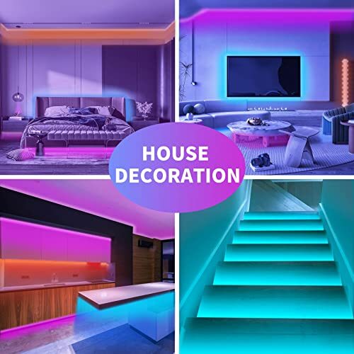 100ft Led Strip Lights RGB Music Sync Color Changing, Bluetooth Led 100FT