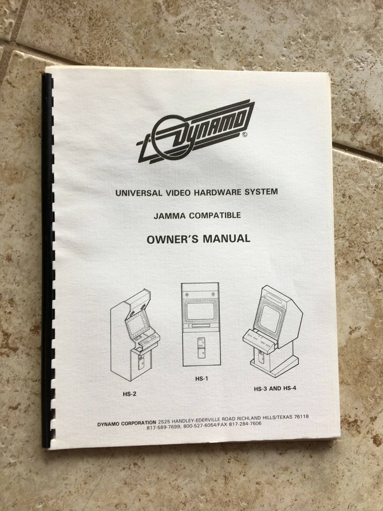 Dynamo Universal Hardware Video System Owner's Manual