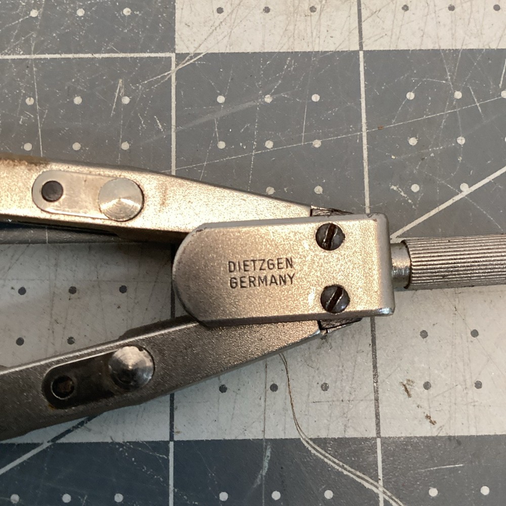 Vintage Dietzgen Germany Engineering Drafting Compass