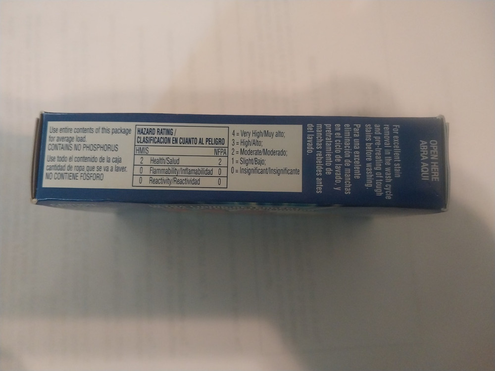 Wisk stain dissolving powder vintage sample box 2008 (1 load)