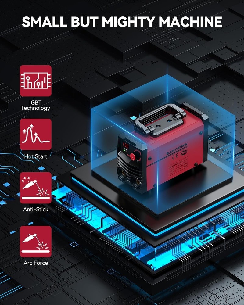 User-Friendly Portable 110V Welding Machine with IGBT Technology & Accessories