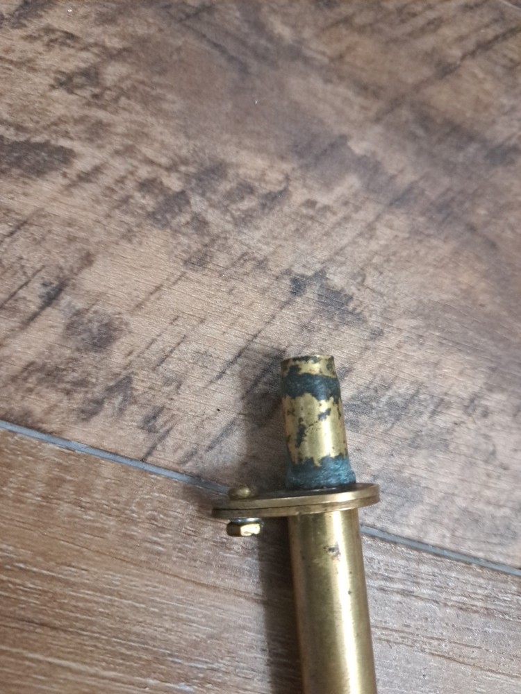 Vtg. Brass Muzzleloader Powder Measure, Goes To 120gr.