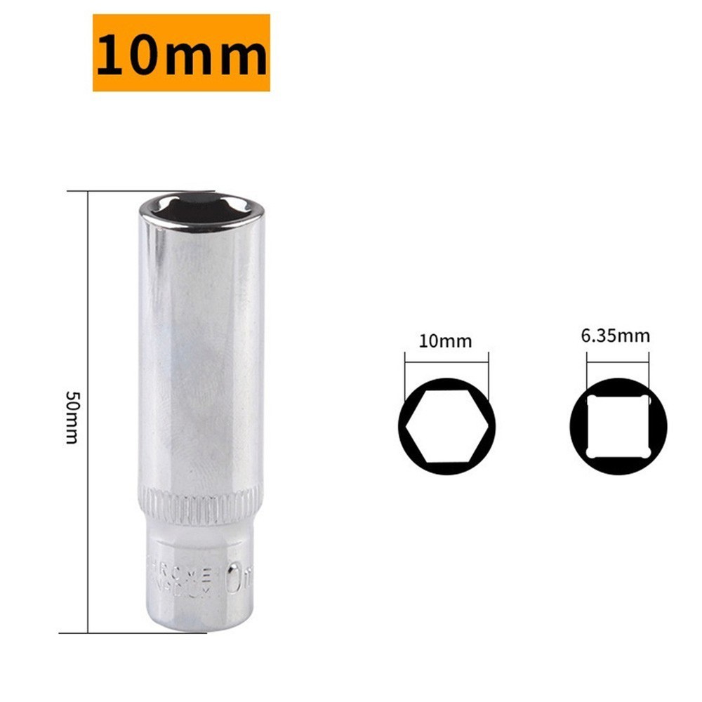 Deep Sockets Deep Sockets Deep Sockets High Grade Chrome Vanadium Steel Socket