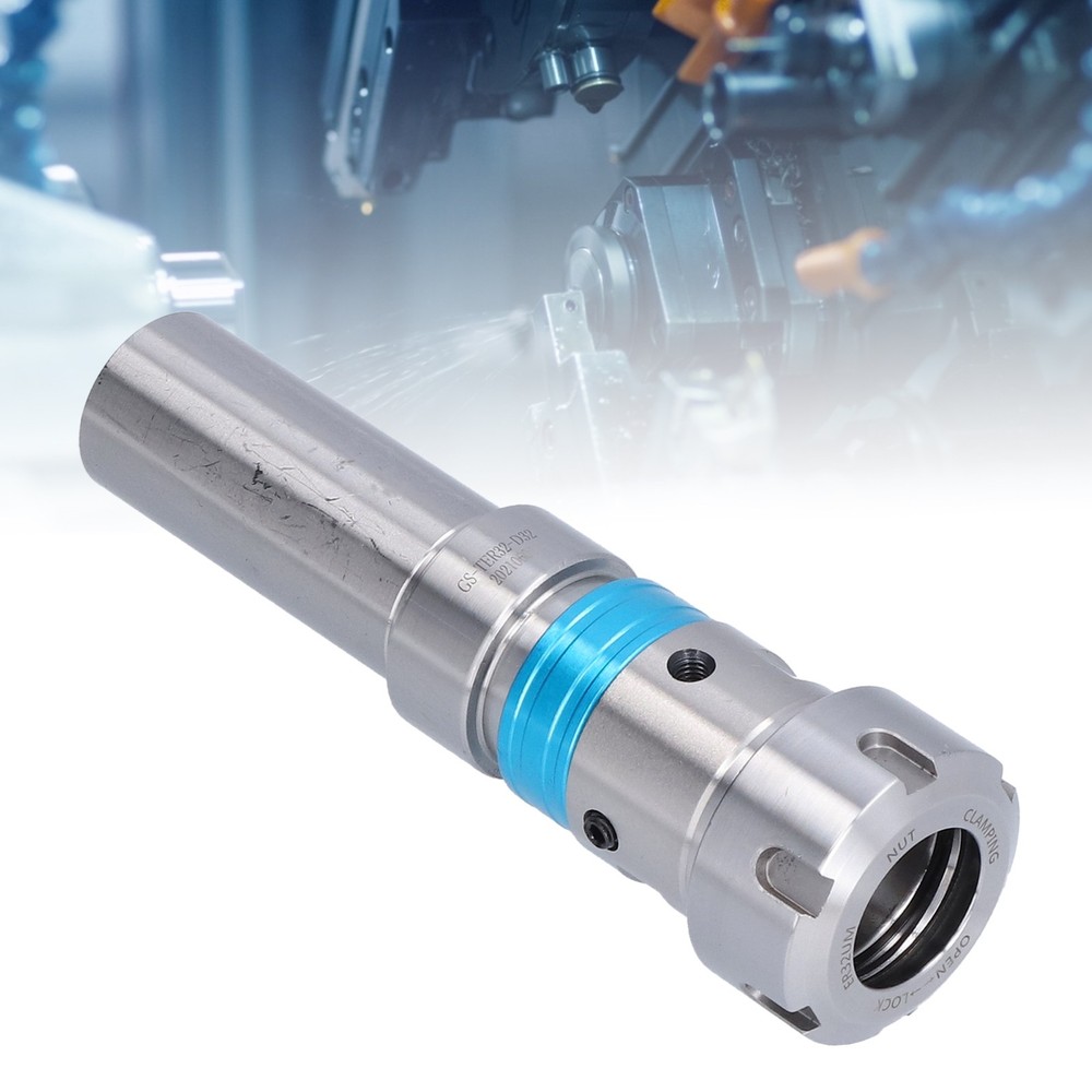 Collet Chuck Holder Floating Tapping Tool Extension Rod Straight Shank Round