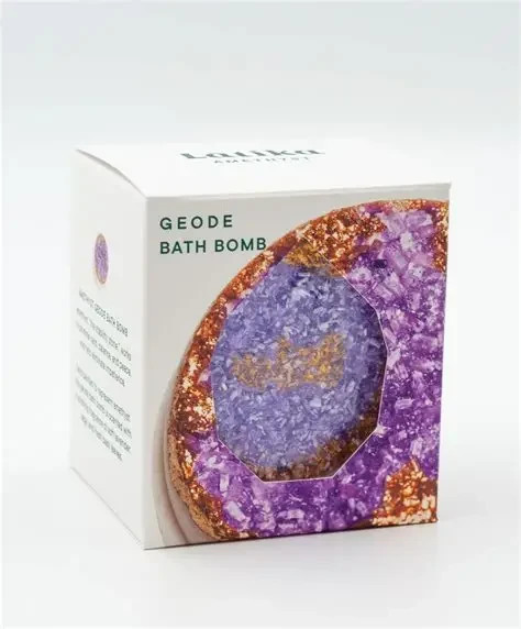 NEW! LATIKA GEODE BATH SOAK- AMETHYST 3 PACK!