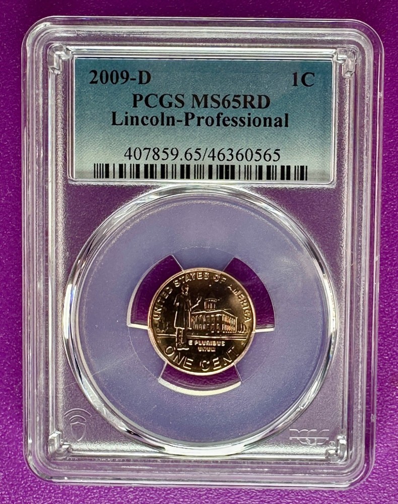 2009 D 1c Lincoln Professional Cent  PCGS MS65RD (565)