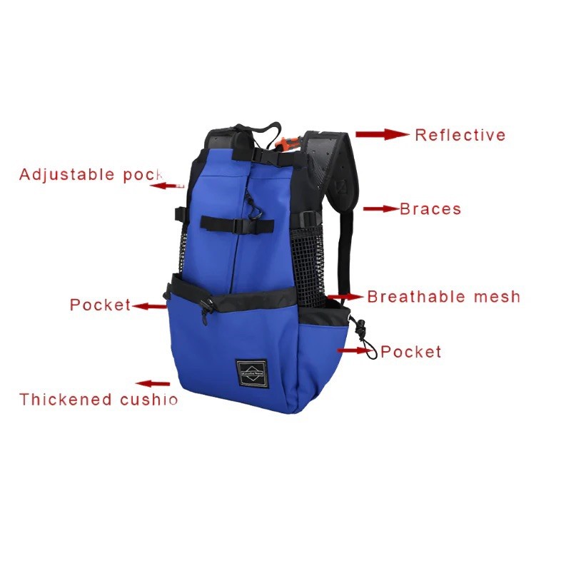 Amelia West Dog Backpack size M