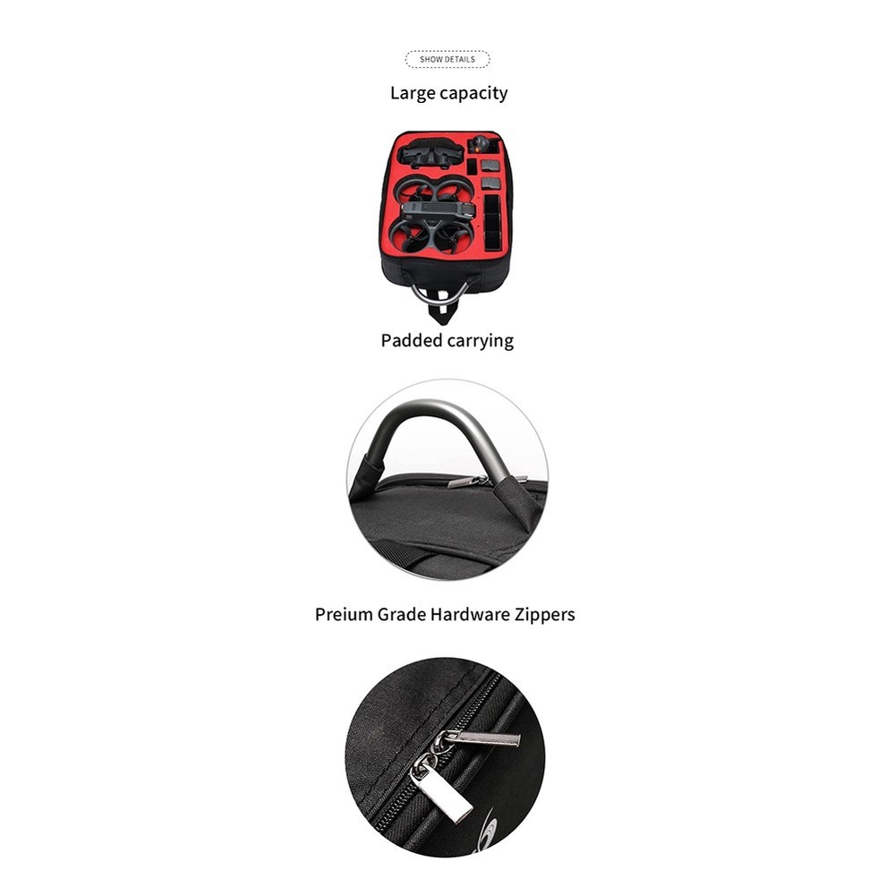 For Avata 2 Backpack UAV Storage Bag for Avata 2 Remote Control7839