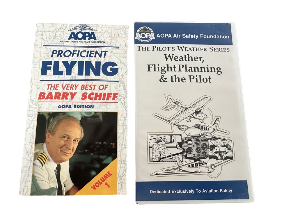 Barry Schiff Flight Training VHS Pilot Aviation Instruction Tape