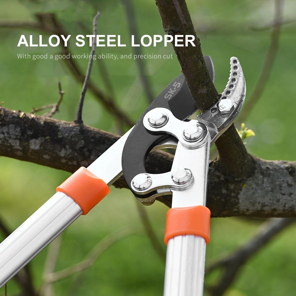 Professional Anvil Loppers Ratchet Pruning Shears Sharp Gardening Tool Kit