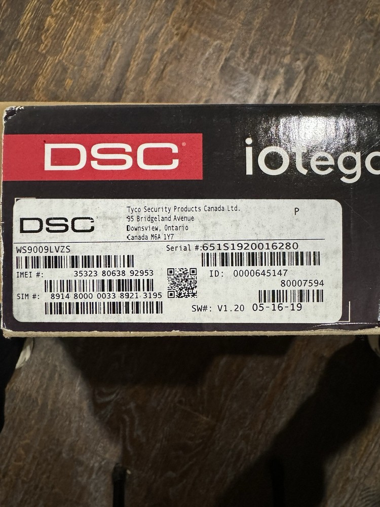 DSC WS9009LVZS Iotega