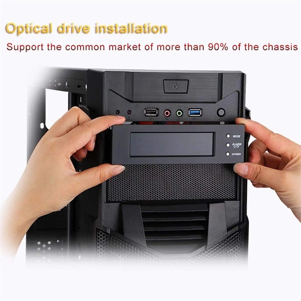 5.25'' 12V PC Computer Fan Controller 3 Fan Speed Controller Front Panel For PC