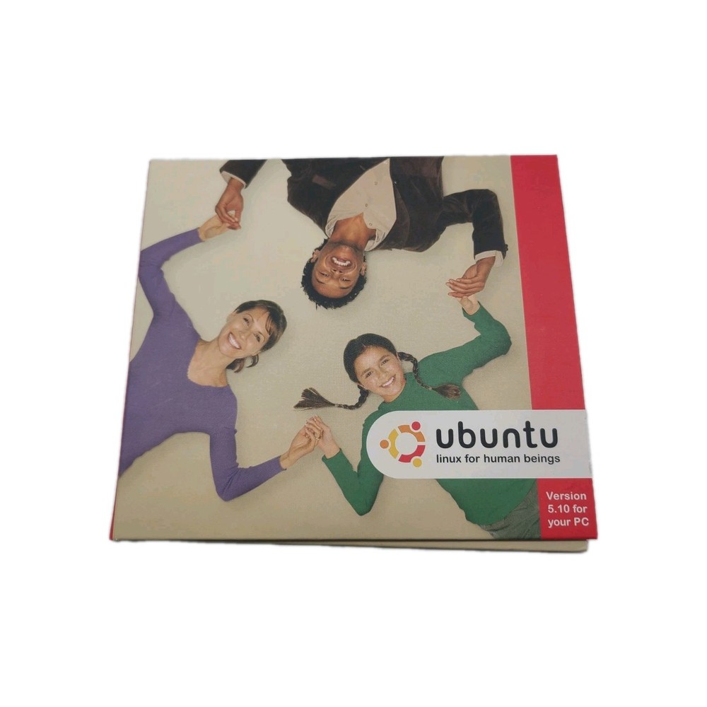 Rare Ubuntu Linux 5.10 PC Edition Vintage Linux for Human Beings