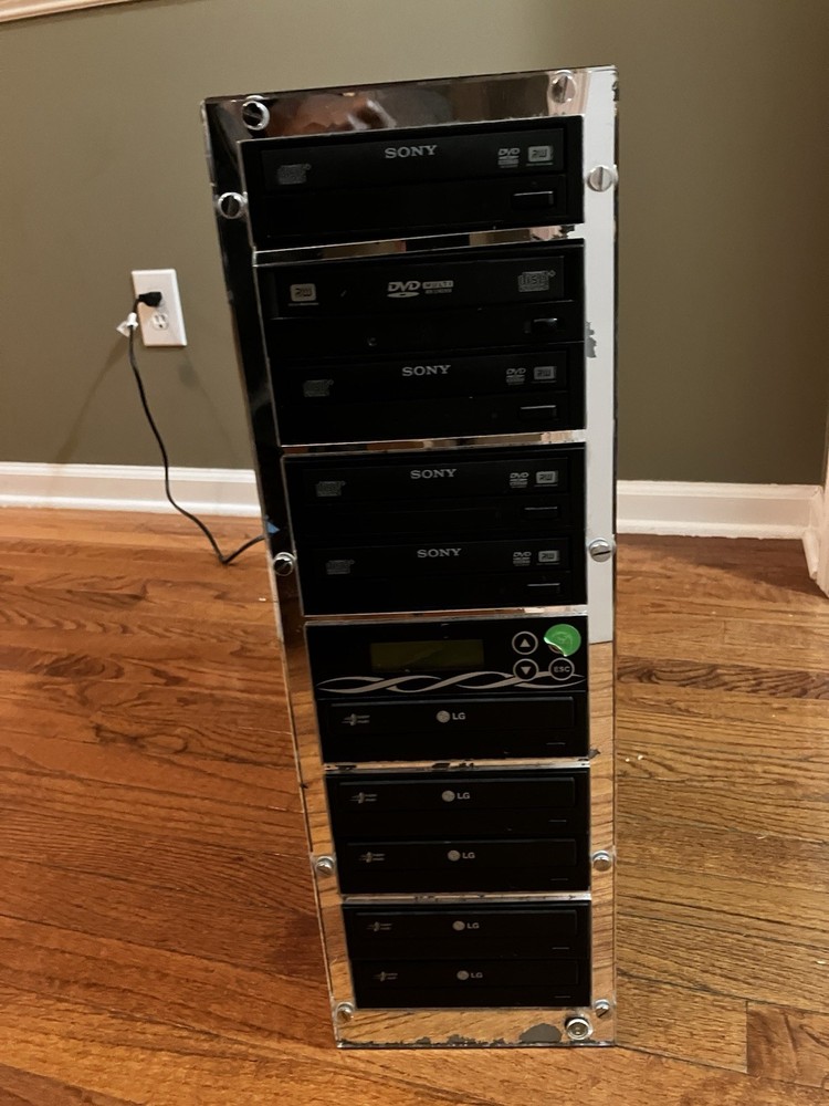 Disc Duplicator Tower 1 to 9 DVD/CD Duplicator Drives