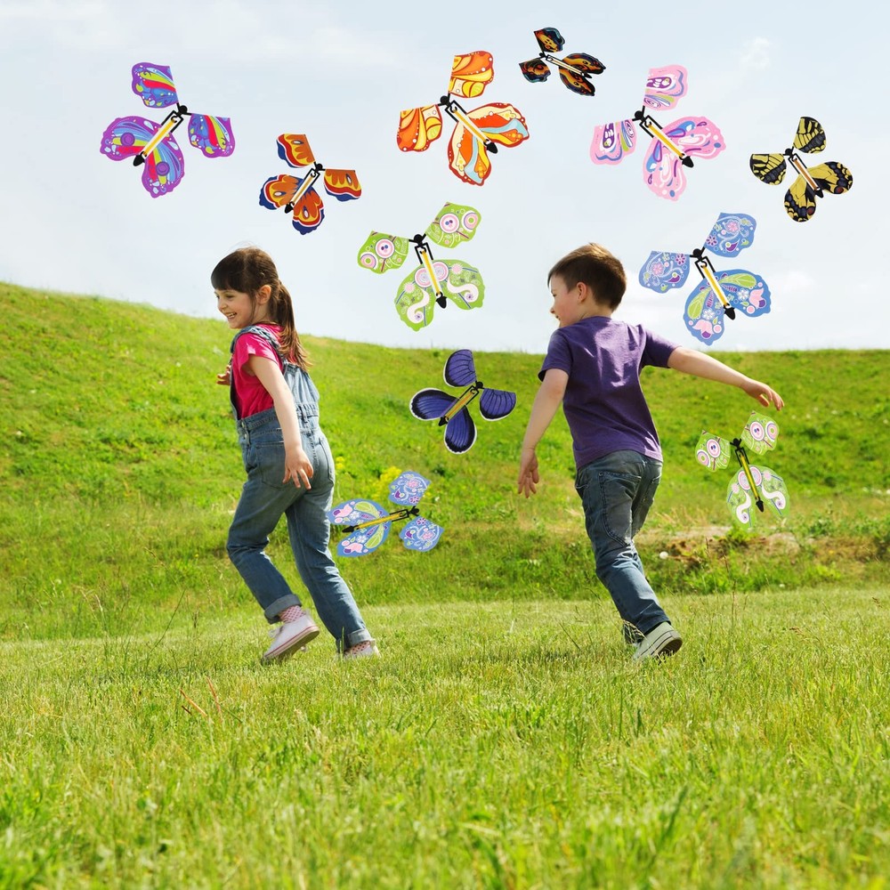 Chenkaiyang 20 Pcs Magic Flying Butterfly, Wind Up Normal, Multicolor