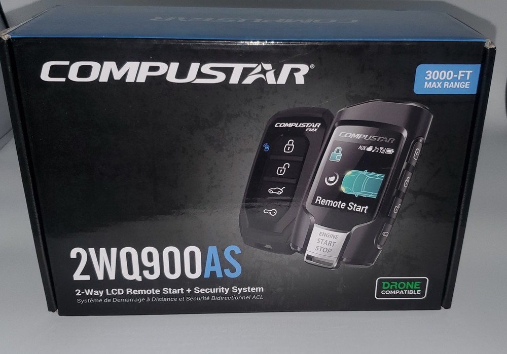 Compustar CS2WQ900AS 2-Way LCD 3000-FT Max Range Remote Start + Security System