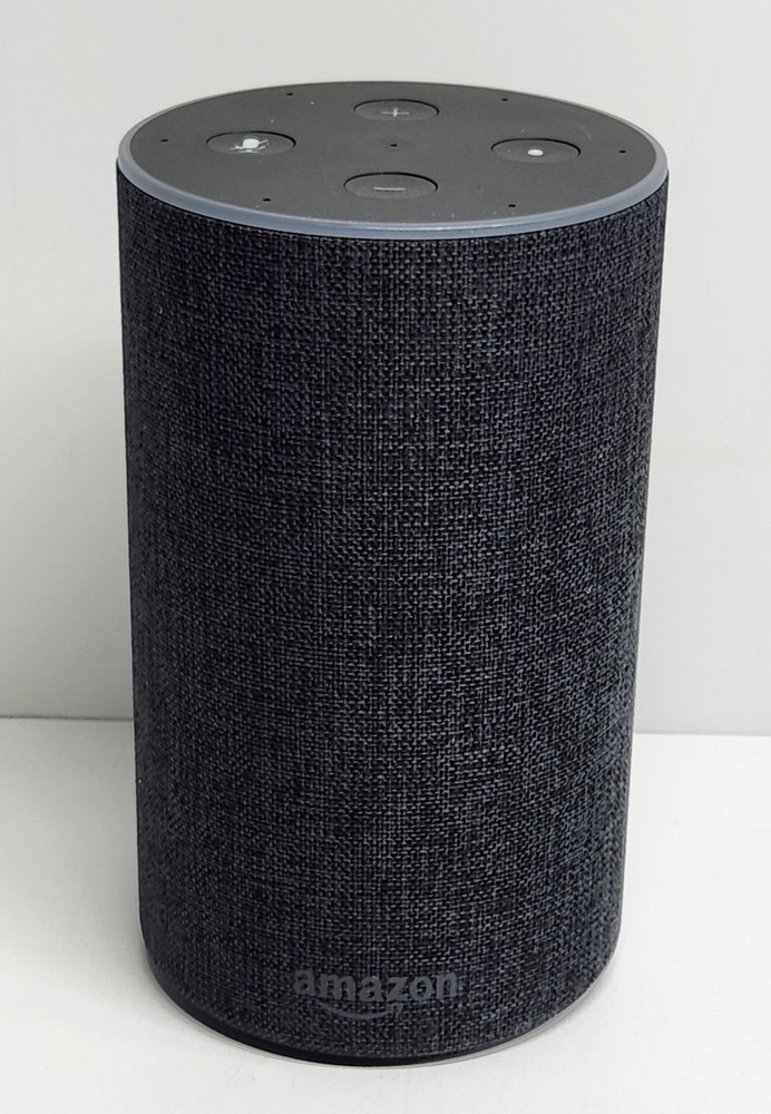Amazon Echo 2nd Generation Smart Speaker With Alexa Dolby Charcoal Fabric TESTED