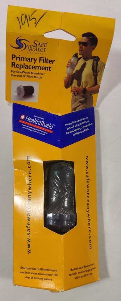 SafeWater Anywhere Primary Filter Replacement for Personal G Filter Bottle