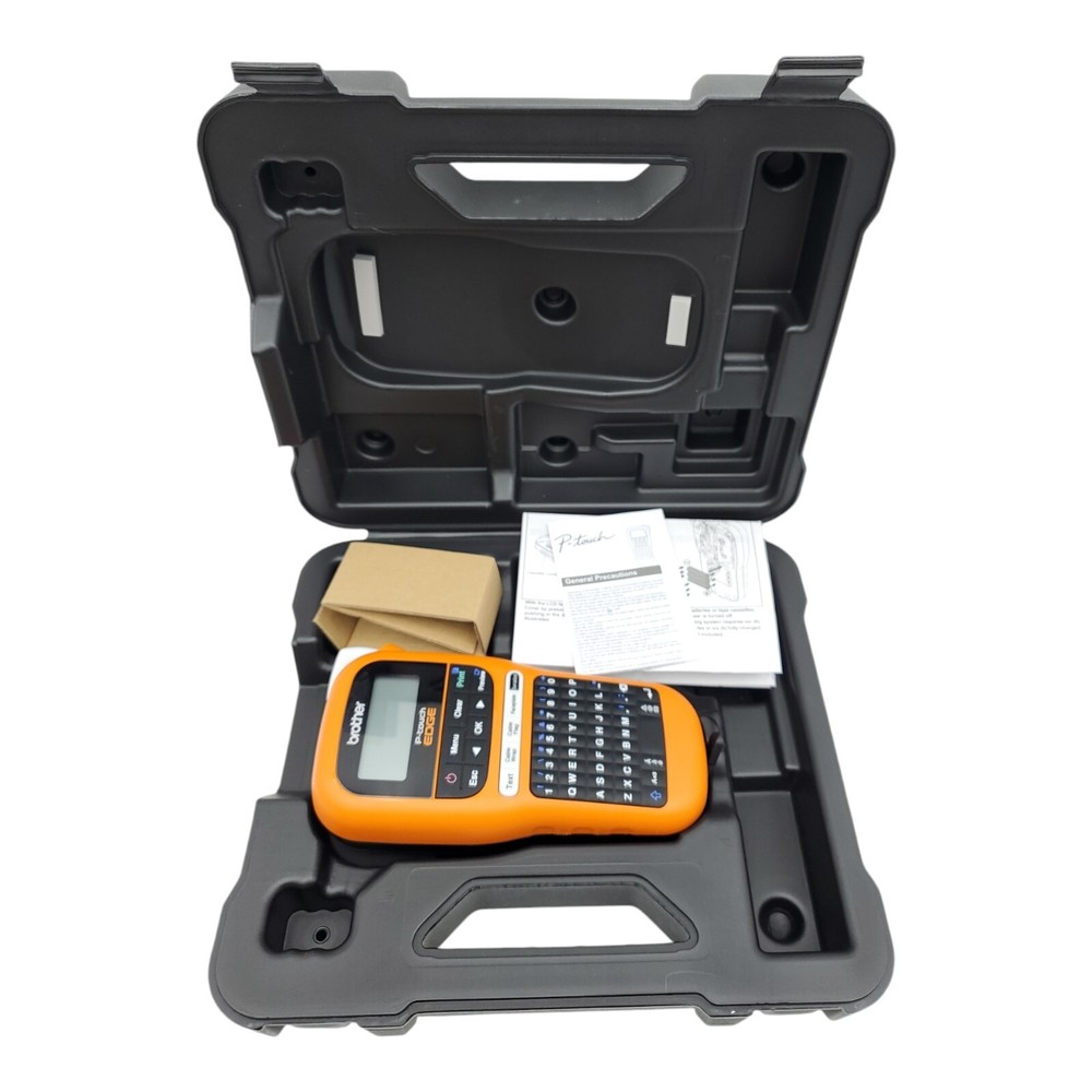 Brother PT-E110 Label Maker P-Touch PTE110 ** Includes: Carrying Case **
