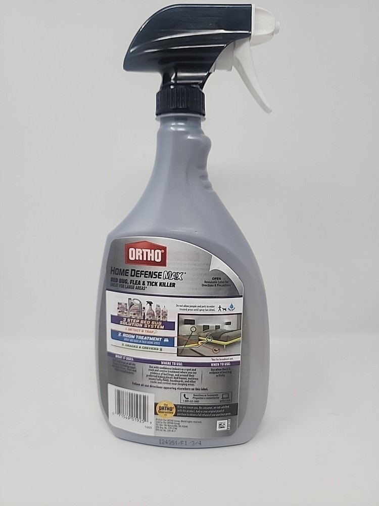 Home Defense Max Bed Bug, Flea & Tick Killer, 24 oz, Kills Bed Bugs
