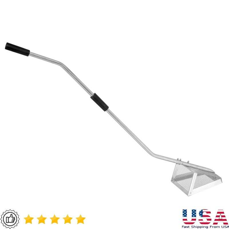 Lightweight Beach Rake W/ Removable Handle Sand Fleas & Shell Collecting New
