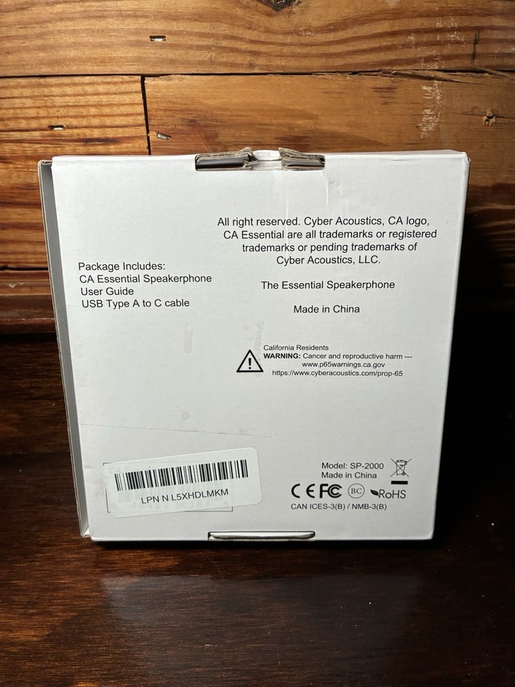 Cyber Acoustics Conference Speakerphone (SP-2000) - USB and Bluetooth, Advanced