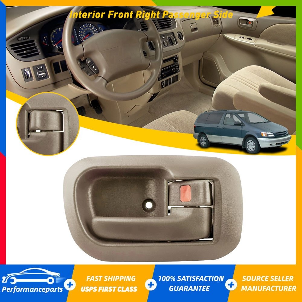 Front Right Side Inside RH For 98-03 Sienna Beige Interior Inner Door Handle EAH