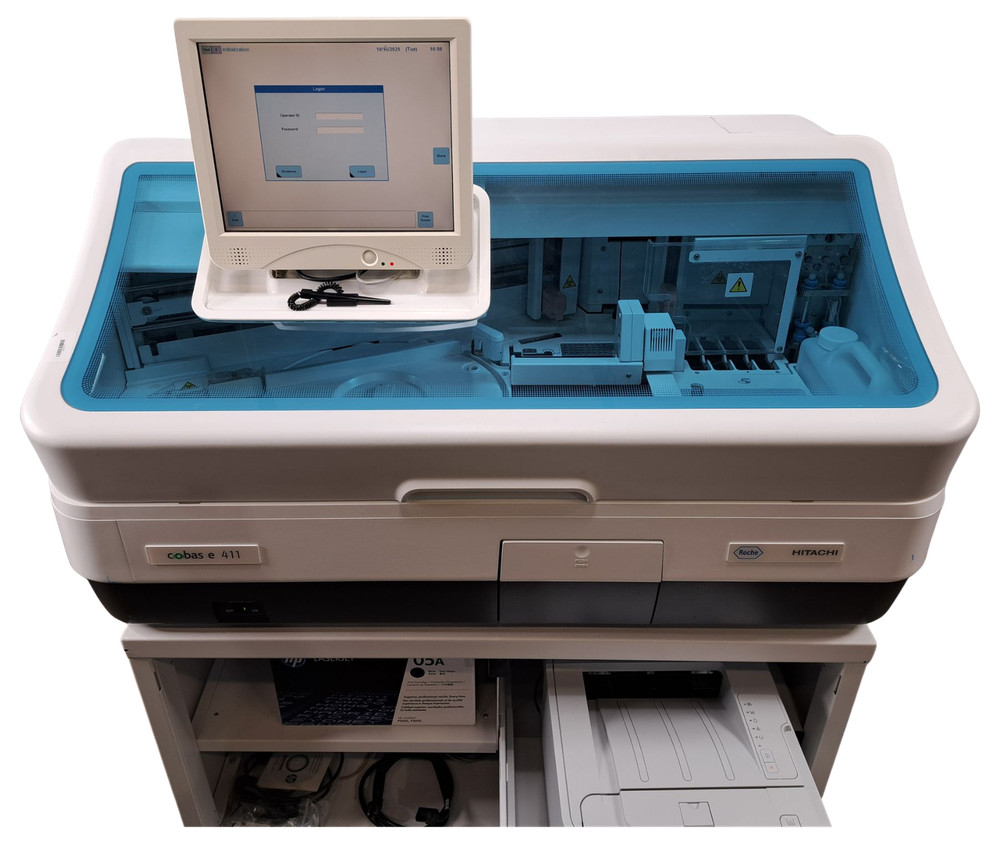ROCHE COBAS E 411 IMMUNOASSAY ANALYZER