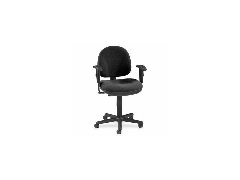 Lorell Adjustable Task Chair 24"x24"x33"-38" Black 80004