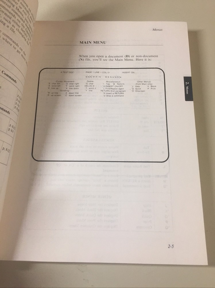 Vintage 1983 KAYPRO WORDSTAR Software Manual (NO DISK)