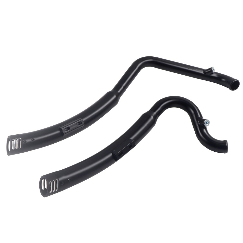 Black Power Boosted Exhaust Pipes Harley Dyna 2006 - 2017, Better Performance,