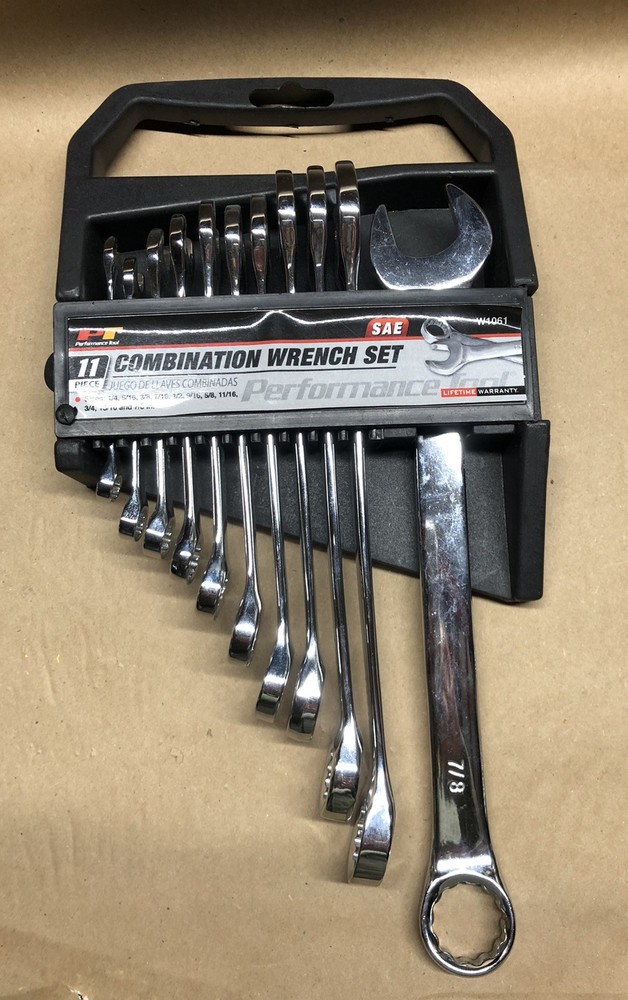 Performance Tool 11 Piece Combination Wrench Set W1061