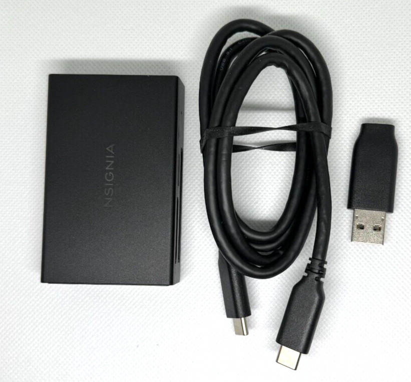 Insignia Memory Card Reader for SD, microSD and CompactFlash - Black - NS-CRDAC1